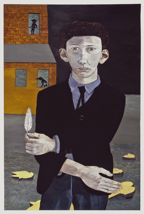 « Man with a Feather » (auto-portrait), 1943